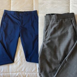 EXPRESS | Bundle Innovator Dress Pants Blue & Grey